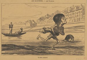 動揺したお風呂 作： Honoré Daumier