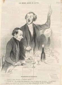 バービストの宴会 作： Honoré Daumier