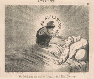 A Nightmare of a ... サン ジョルジュ広場のブルジョワ 作： Honoré Daumier