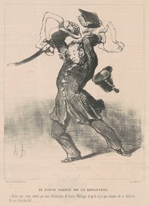 水牛に憤慨した市民 作： Honoré Daumier