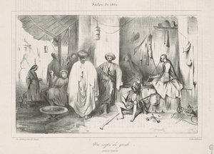 デカンプスが描いた衛兵所 作： Honoré Daumier