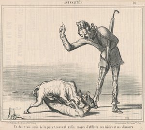 平和の三友の一人… 作： Honoré Daumier