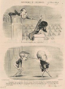 大統領の疲れるスピーチ 作： Honoré Daumier