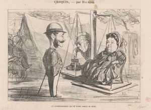 ファッショナブルなエンターテイメント 作： Honoré Daumier