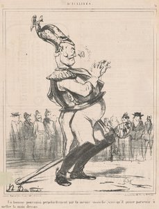 追われる男… 作： Honoré Daumier