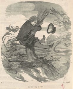 軽い突風 作： Honoré Daumier