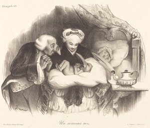 新しい鼻 作： Honoré Daumier