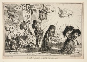 四分の一 作： Honoré Daumier
