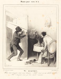 誤解 - あなたは間違っている... 行く... 地獄... 作： Honoré Daumier