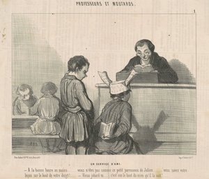 フレンドリーなサービス 作： Honoré Daumier