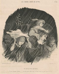 祝日の夜 作： Honoré Daumier
