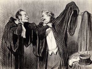 同僚の下で、1845-1848。 作： Honoré Daumier