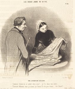 細やかな気配り 作： Honoré Daumier