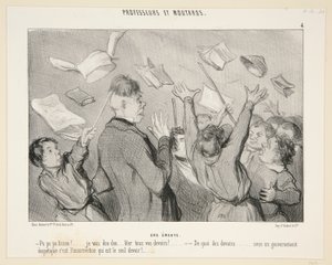 暴動; #4 教授とマスターズ 作： Honoré Daumier