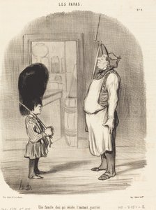 戦士の本能が宿るファミリー 作： Honoré Daumier