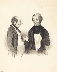 嬉しいお知らせ 作： Honoré Daumier