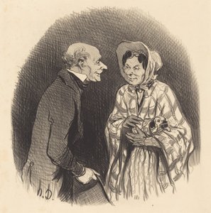 新しい知り合い 作： Honoré Daumier
