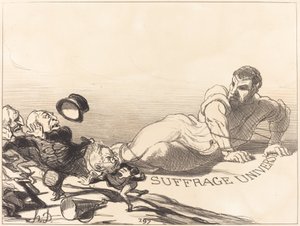 小人たちのパニック... 作： Honoré Daumier