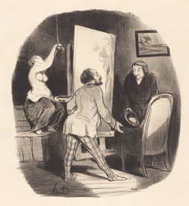 難しい立場 作： Honoré Daumier