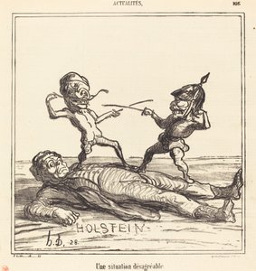 不快な状況 作： Honoré Daumier