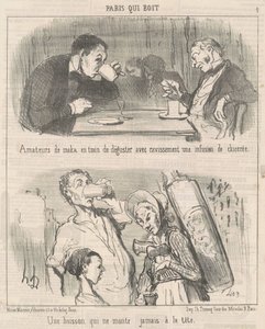 頭に浮かばない飲み物 作： Honoré Daumier