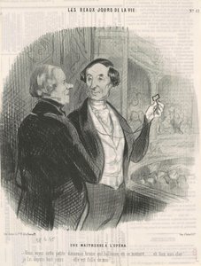 オペラ座の愛人 作： Honoré Daumier