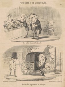 リフレッシュメントバーでのちょっとしたセッション 作： Honoré Daumier