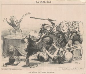選挙連合の会期 作： Honoré Daumier