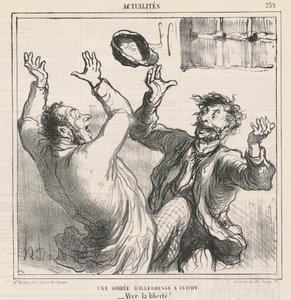 クリシーでの喜びの夜 作： Honoré Daumier