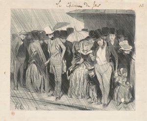 限りなく長すぎる駅 作： Honoré Daumier
