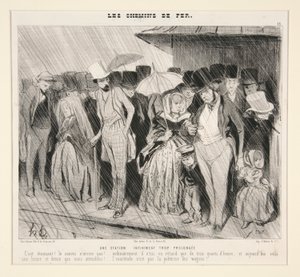 限りなく長すぎる駅：C 作： Honoré Daumier