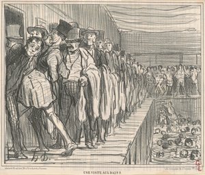 お風呂見学 作： Honoré Daumier
