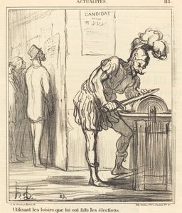 余暇を利用して... 作： Honoré Daumier