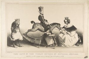非常に高慢で非常に強力な合法的な悪党、1834年2月。 作： Honoré Daumier