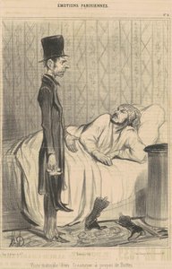 債権者からの朝の訪問 作： Honoré Daumier