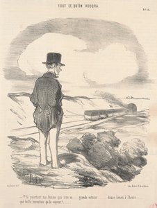 しかし、ここに私の妻が去っていきます... 作： Honoré Daumier