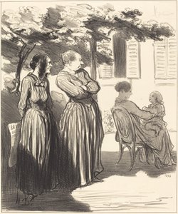 厳粛な時間に... 作： Honoré Daumier