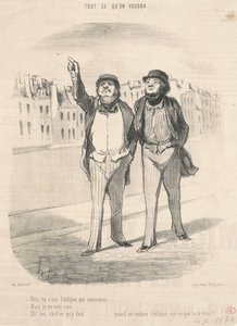 ほら、始まるのは日食です... 作： Honoré Daumier