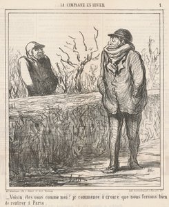 隣人、あなたは私に似ていますか？ ... 作： Honoré Daumier