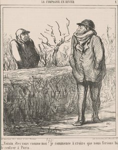 隣人、あなたは私に似ていますか？ ... 作： Honoré Daumier