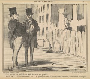 あなたの家は私がしなければならないような気がします... 作： Honoré Daumier