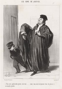 あなたはあなたの訴訟を失った、それは本当です... 作： Honoré Daumier