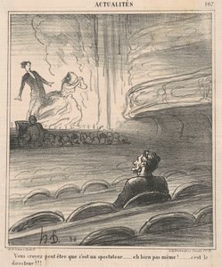 あなたは彼が傍観者だと思うかもしれません... 作： Honoré Daumier