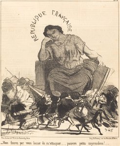 最終的には、私を攻撃するのにうんざりするだろう... 作： Honoré Daumier