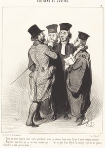あなたは嘆願の中で私を侮辱しました... 作： Honoré Daumier