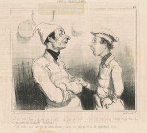 あなたが言ったスポンジを知っています... 作： Honoré Daumier