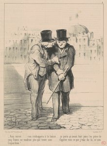 あなたが見るでしょう... 秋から逃れるものは何もありません... 作： Honoré Daumier