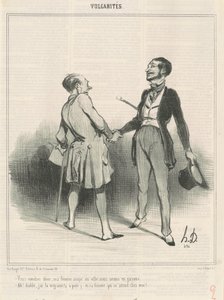 あなたは夕食に来るでしょう、私の妻は町で夕食をとっています... 作： Honoré Daumier