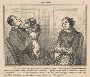 これでシチズンパスです 作： Honoré Daumier