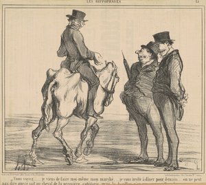 ほら…作ったばかり…自分の市場… 作： Honoré Daumier